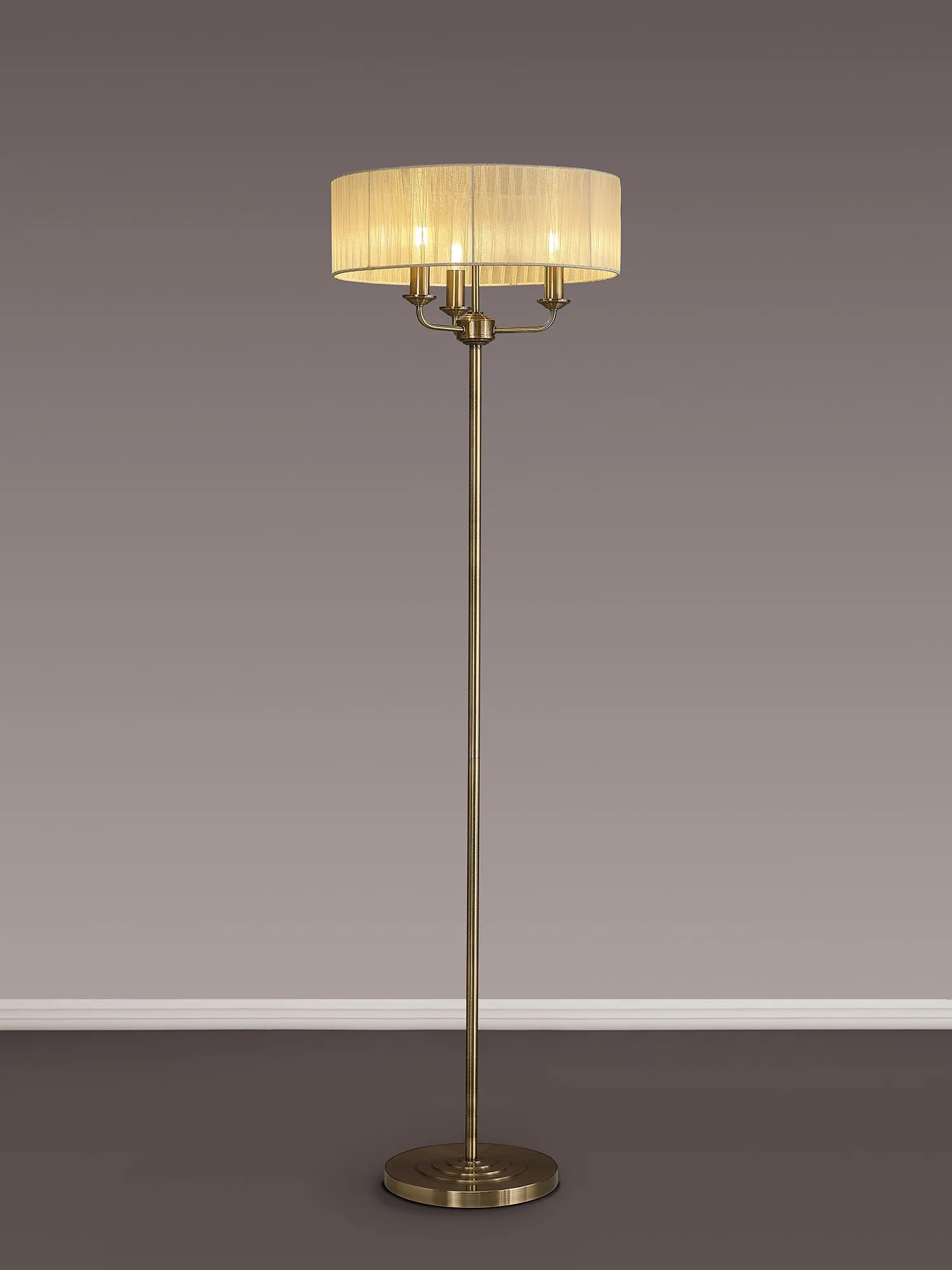 Banyan AB CR Floor Lamps Deco Shaded Floor Lamps